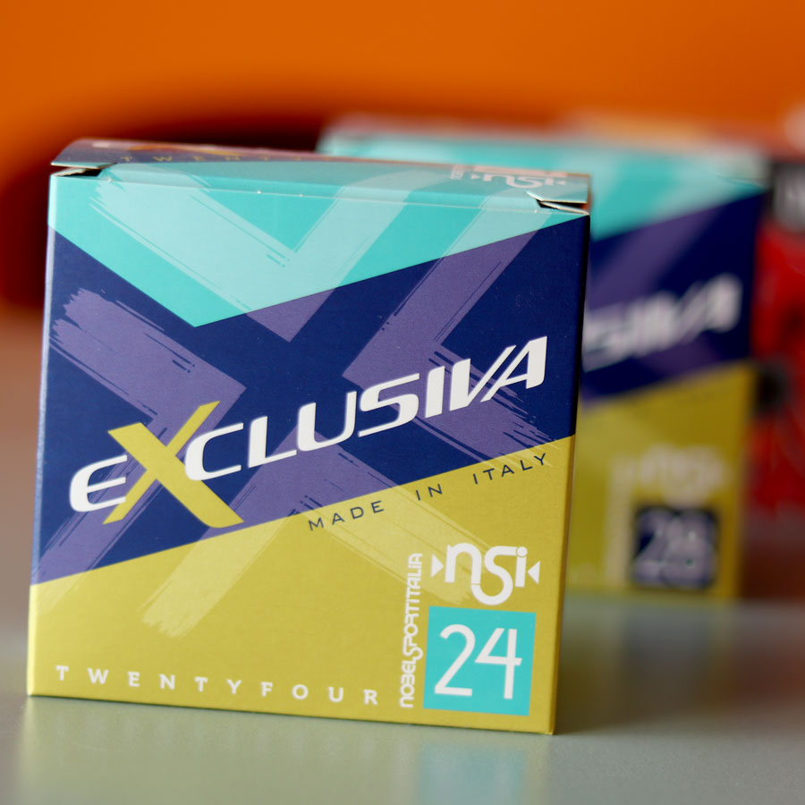 Nobel Sport Italia packaging cartucce Exclusiva